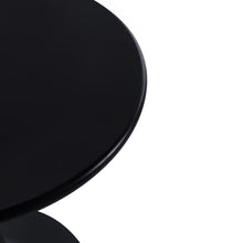 Load image into Gallery viewer, Modern 23.6'' Diameter Solid Metal Base Black Round End Table
