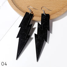 Load image into Gallery viewer, Fashion Punk Exaggerated Long Lightning Acrylic Acetic Acid Pendant Earrings Women Jewelry Gift
