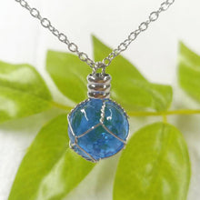 Load image into Gallery viewer, Fashion Creative Glass Night Light Luminous Pendant Hand-woven Night Glow Necklace Jewelry Gift
