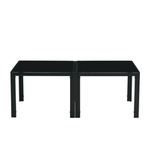 Load image into Gallery viewer, Coffee Table Set of 2, Square Modern Table with Tempered Glass Finish for Living Room,Black

