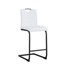 Load image into Gallery viewer, White PU Chair Barstool Dining Counter Height Chair Set of 2
