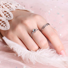 Load image into Gallery viewer, Fashion Exquisite Moonstone Adjustable Opening Couple Rings Girl Boy Friend Jewelry Gift
