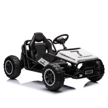 Load image into Gallery viewer, White, 24V Ultimate Go-Kart, Ride On Toy for Big Kids Ages 6+, 2x200W Powerful Motor, 6MPH Outdoor/Off road/Dirt Road Electric Car, Wide Seat, Metal Frame, Strong Shock Absorbers, High/Low Speed, Gift
