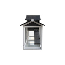 Load image into Gallery viewer, Removable Tray Ramp wooden outdoor rabbit hutch with running cage
