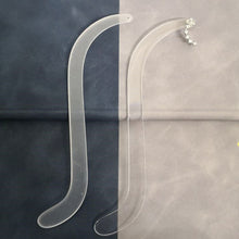 Load image into Gallery viewer, 1PC Earring Try On Stick Transparent Acrylic Ear Studs Jewelry Trial Display Holder Rack
