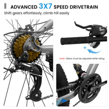 Load image into Gallery viewer, A26251      26 Inch Mountain Bike,21 Speed with High-Carbon Steel Frame Bike for Adults,Dual Disc Brake Mountain Bicycle for Men Womens Adult Bicycle
