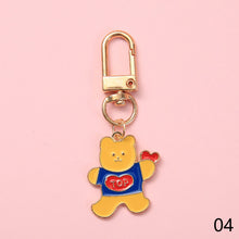Load image into Gallery viewer, Girl Cartoon Animal Metal Key Chain Cute Bag Pendant Baby Cute Accessory
