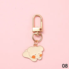 Load image into Gallery viewer, Girl Cartoon Animal Metal Key Chain Cute Bag Pendant Baby Cute Accessory
