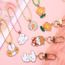 Load image into Gallery viewer, Girl Cartoon Animal Metal Key Chain Cute Bag Pendant Baby Cute Accessory
