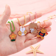 Load image into Gallery viewer, Girl Cartoon Animal Metal Key Chain Cute Bag Pendant Baby Cute Accessory
