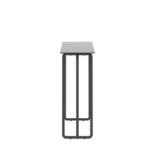 Load image into Gallery viewer, Console Table single layer tempered glass rectangular porch table black leg double tempered glass tea table,Black
