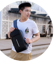 Load image into Gallery viewer, Anti-theft USB charging chest bag with you
