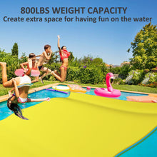 Load image into Gallery viewer, Floating Water Mat, 12' × 6' Lily Pad Floating Mat, 3-Layer Foam Water Floating Pad for Water Recreation and Relaxing, Thick and Durable Water Activities Mat for Lake, Oceans
