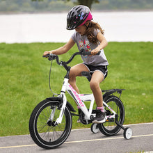 Load image into Gallery viewer, A14115 Kids Bike 14 inch for Boys &amp; Girls with Training Wheels, Freestyle Kids' Bicycle with fender and carrier.
