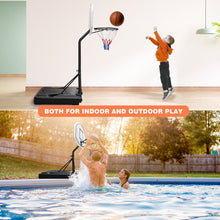 Load image into Gallery viewer, Portable Poolside Basketball Hoop Swimming Pool 3.1ft to 4.7ft Height-Adjustable Basketball System Goal Stand for Kids
