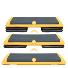 Load image into Gallery viewer, Adjustable Aerobic Stepper Workout Step with 4 Risers Fitness &amp; Exercise Platform Trainer
