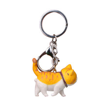 Load image into Gallery viewer, Car Cartoon Cat Pendant Key Rings Kitten Cat Key Chain Shake Head Car Bag Keychains Creative Gift
