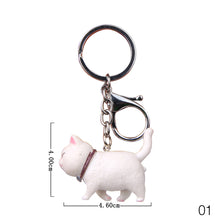 Load image into Gallery viewer, Car Cartoon Cat Pendant Key Rings Kitten Cat Key Chain Shake Head Car Bag Keychains Creative Gift
