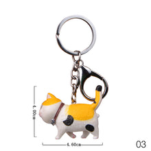 Load image into Gallery viewer, Car Cartoon Cat Pendant Key Rings Kitten Cat Key Chain Shake Head Car Bag Keychains Creative Gift
