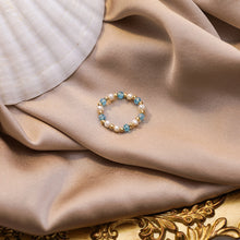 Load image into Gallery viewer, 1 PC Fashion Exquisite Sweet Colorful Crystal Pearl Ring Women Girls Jewelry Gift
