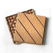 Load image into Gallery viewer, Plastic Composite Deck Tiles Set of 35pcs, Composite Decking Resist Rust, Water, Weather, Easy to DIY &amp; Maintain, Ideal for Patios, Balconies, Rooftops, Decks, Indoor&amp;Outdoor, 12x12" Wood color
