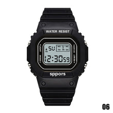 Load image into Gallery viewer, Fashion Creative Casual Square Dial Waterproof Luminous Alarm Clock For Children Student
