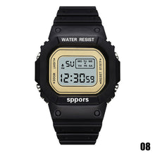 Load image into Gallery viewer, Fashion Creative Casual Square Dial Waterproof Luminous Alarm Clock For Children Student
