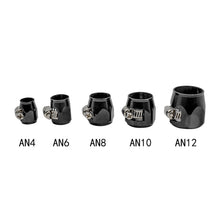 Load image into Gallery viewer, Hex Hose Finisher Clamp with Screw Band Hose End Cover Fitting 4 6 8 10 12AN
