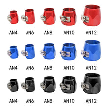 Load image into Gallery viewer, Hex Hose Finisher Clamp with Screw Band Hose End Cover Fitting 4 6 8 10 12AN
