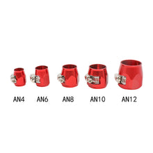 Load image into Gallery viewer, Hex Hose Finisher Clamp with Screw Band Hose End Cover Fitting 4 6 8 10 12AN
