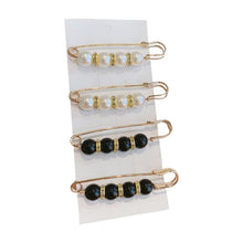 Load image into Gallery viewer, 1 Set Fashion Pearl Pin Brooch Collar Cardigan Brooch Straps Fixed Anti Slip Pin Gift For Women Girls
