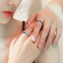 Load image into Gallery viewer, Fashion Simple Creative Blue Starry Sky Adjustable Couples Ring Girl Boy Friend Jewelry Gift
