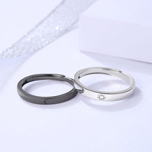Load image into Gallery viewer, Creative Simple Moon Sun Adjustable Couple Rings Girl Boy Friend Jewelry Gift
