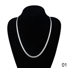 Load image into Gallery viewer, Fashion Simple Personality Width 5MM Full Sideways Link Chain Nacklace Women Men Jewelry Gift
