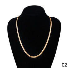 Load image into Gallery viewer, Fashion Simple Personality Width 5MM Full Sideways Link Chain Nacklace Women Men Jewelry Gift
