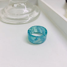 Load image into Gallery viewer, Korean Ins Style Popular Cool Adjustable Personality Resin Ring For Women Girls Jewelry Gift
