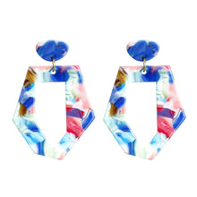 Load image into Gallery viewer, European And American Irregular Hexagon Geometric Fashion Fresh Jewelry Earrings For Women Girls
