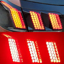 Load image into Gallery viewer, Car Rear Tail Light Lamp Cover Honeycomb Stickers Protector Taillight Decoration Decal for Peugeot 3008 4008 5008 3008GT 2017-2019
