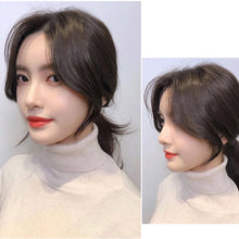 Load image into Gallery viewer, Natural Invisible Front Side Bangs for Woman with Fake Fringe Hair Extensions Synthetic High Temperature hair For Women 3D Bangs Fake wig
