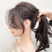 Load image into Gallery viewer, Natural Invisible Front Side Bangs for Woman with Fake Fringe Hair Extensions Synthetic High Temperature hair For Women 3D Bangs Fake wig
