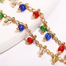 Load image into Gallery viewer, Retro Simple Creative Colorful String Glass Beads Ankle Chain Women Girls Jewelry Gift
