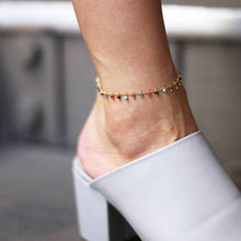 Load image into Gallery viewer, Retro Simple Creative Colorful String Glass Beads Ankle Chain Women Girls Jewelry Gift
