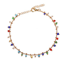 Load image into Gallery viewer, Retro Simple Creative Colorful String Glass Beads Ankle Chain Women Girls Jewelry Gift
