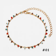 Load image into Gallery viewer, Retro Simple Creative Colorful String Glass Beads Ankle Chain Women Girls Jewelry Gift
