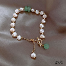 Load image into Gallery viewer, Ins Style Simple Temperamental Safety Clasp Pearl Bracelet Women Girls Jewelry Gift

