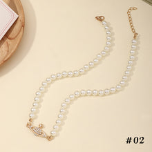 Load image into Gallery viewer, Creative Popular Diamond Inlaid Pearl Star Pendant Necklace Women Girlfriends Jewelry Gift
