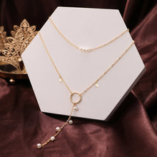 Load image into Gallery viewer, Retro Fashion Simple Tassels Long Pendant Pearl Necklace Women Girls Jewelry Gift

