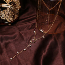 Load image into Gallery viewer, Retro Fashion Simple Tassels Long Pendant Pearl Necklace Women Girls Jewelry Gift
