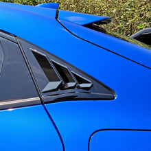Load image into Gallery viewer, Pair Rear Panel Window Side Louvers Carbon Fiber Vent Decal For Honda Civic Type R Notchback 2020 2021 ABS
