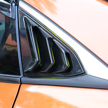 Load image into Gallery viewer, Pair Rear Panel Window Side Louvers Carbon Fiber Vent Decal For Honda Civic Type R Notchback 2020 2021 ABS
